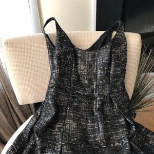 Black and silver gown
